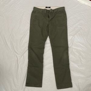 Vans mens chino pants olive green 30